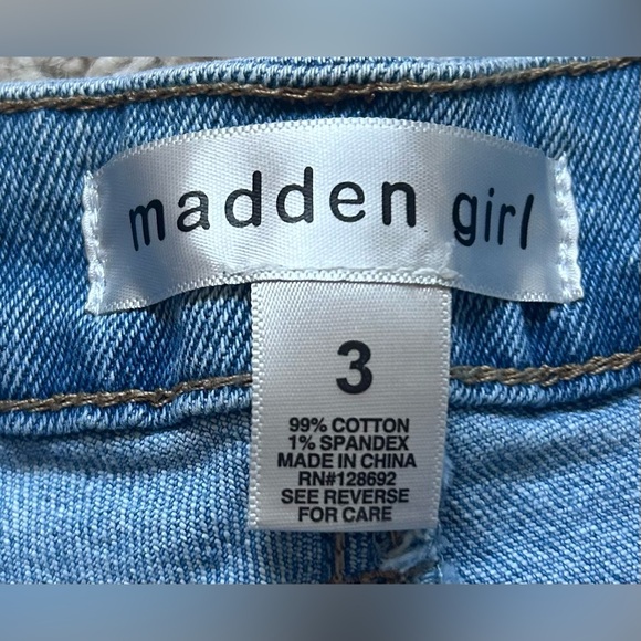 Madden Girl Sky Blue Denim Shorts - Picture 4 of 4